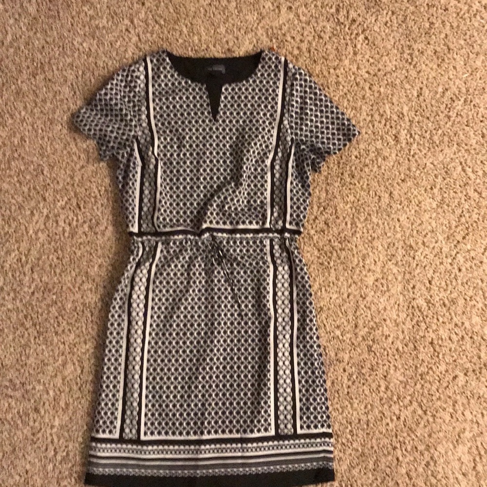 The Limited black and white patterned dress